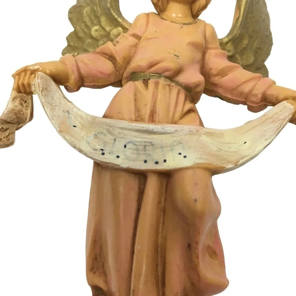 VINTAGE 80s Fontanini Nativity Figurine Angel Gloria 13 Depose Italy 1983
